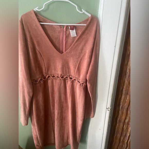 Liliana Blush Pink Dress with Zipper - Picture 1 of 5
